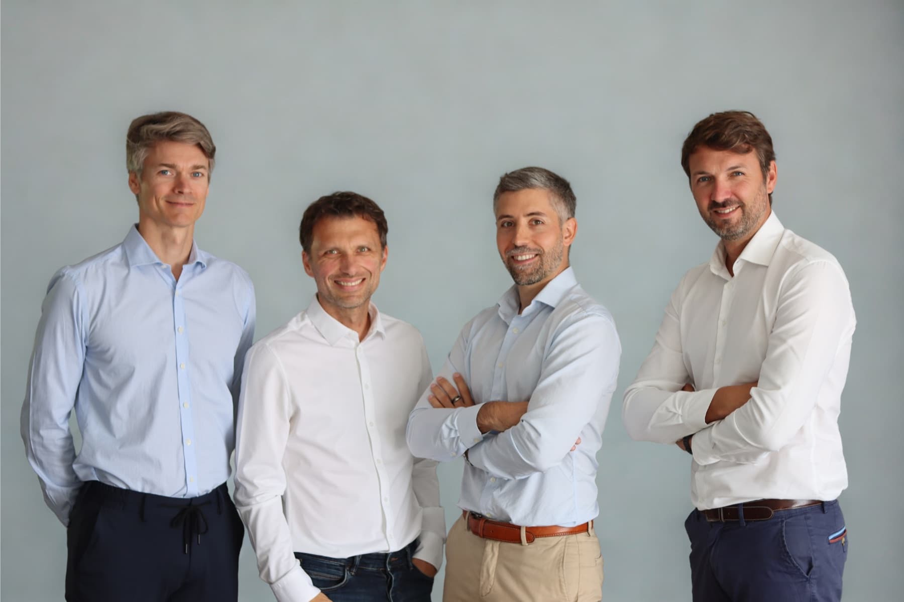 Les quatre fondateurs de Skalio réunis